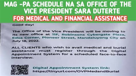 office of the president medical assistance email address